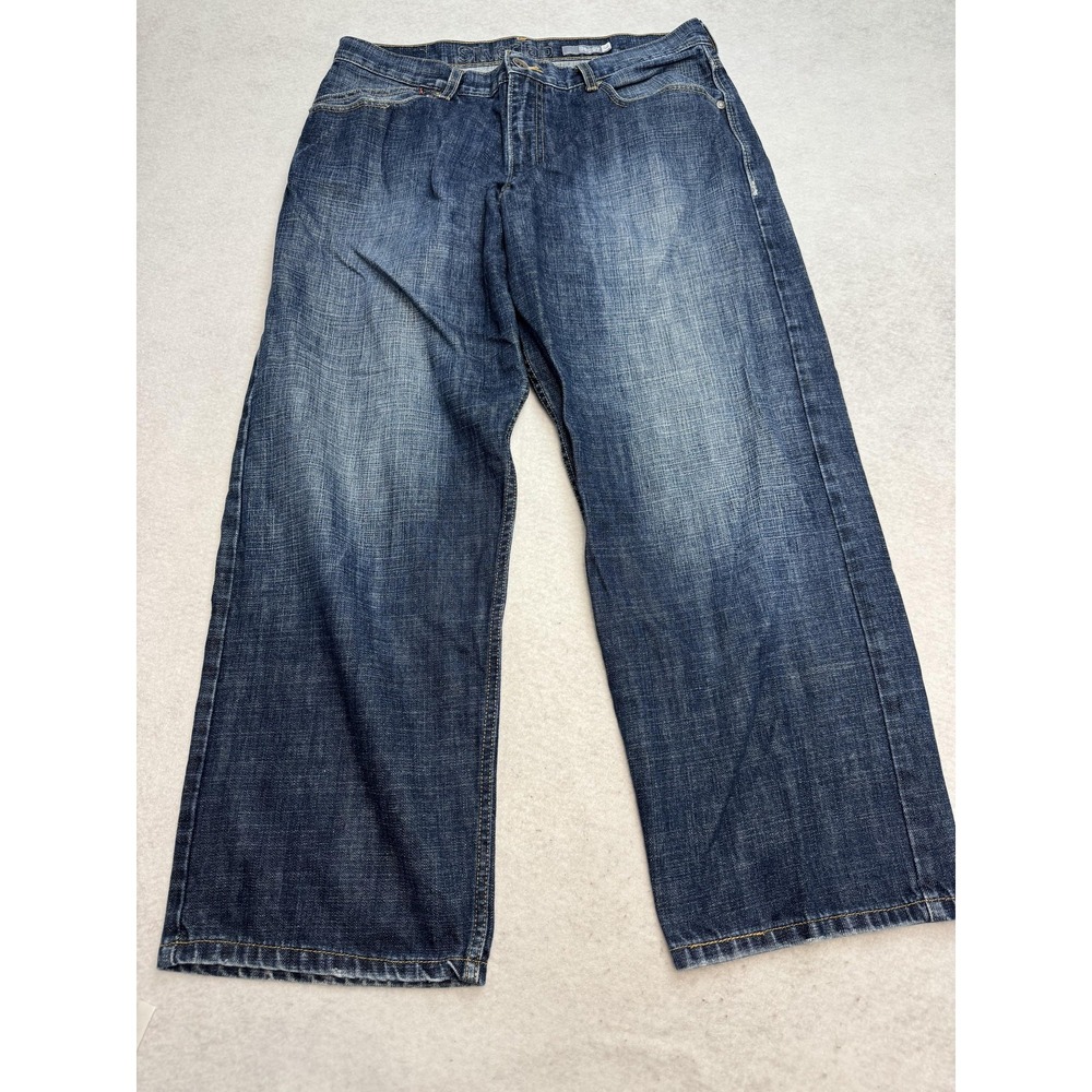 SilverTab Baggy Jeans Mens 36x30 Blue Wide Leg Relaxed Denim Medium Wash Casual